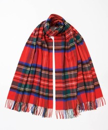 Johnstons of Elgin（ジョンストンズオブエルガン）の「【Johnstons of Elgin / ジョンストンズ オブ エルガン】大判タータンチェック/カシミヤプレーンストール（ストール/ショール）」