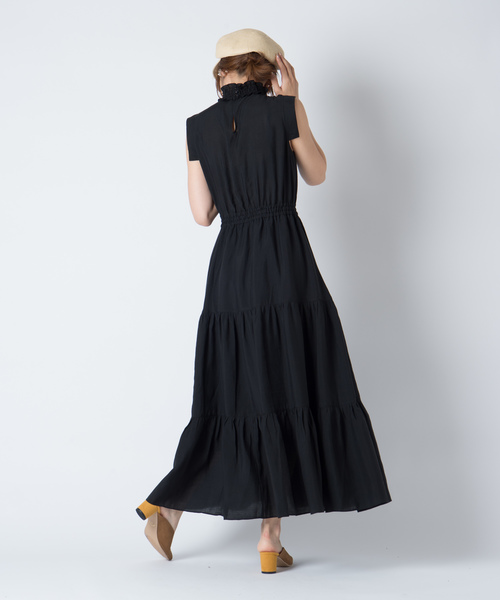 LAYMEE（レイミー）の「Rose OP / ローズワンピ（ワンピース・レディース・ブラック/ブラウン/レッド/サーモンピンク/ベージュ/ブルー/グリーン・FREE）」の14枚目の写真