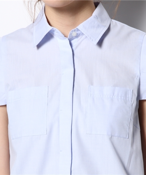 Ray BEAMS(レイビームス)の「Ray BEAMS / Wポケット ノースリーブシャツ(シャツ/ブラウス・レディース・ホワイト/ミント/サックスブルー・ONE SIZE)」の9枚目の写真