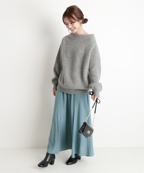 SLOBE IENA(スローブイエナ)の「CHRADE 切り替えスカート◆(スカート・レディース・グリーン/ブラック・40/38/36)」の7枚目の写真