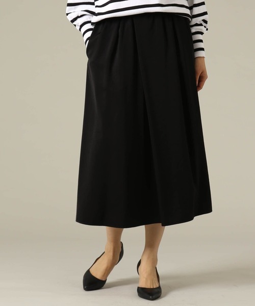 Liesse(リエス)の「2WAYサテンスカート(スカート・レディース・ベージュ/イエロー/ブラック・FREE)」の2枚目の写真