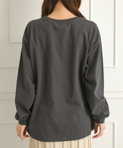 SpRay(スプレイ)の「BETTYプリントロングTシャツ(Tシャツ/カットソー・レディース・ブラック/パープル/オフホワイト/スミクロ・FREE)」の17枚目の写真