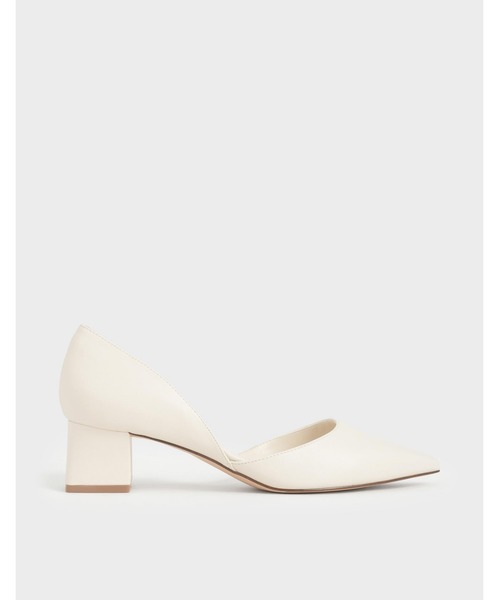 CHARLES & KEITH（チャールズ & キース）の「ドルセイブロックヒールパンプス / D'Orsay Block Heel