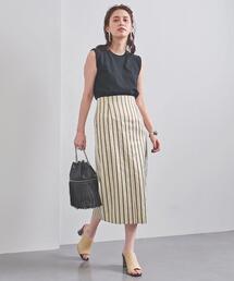 UBCB スラブ タイトスカート UNITED ARROWS (3057 UNITED ARROWS（ユナイテッドアローズ）の「UBCB C/P ストライプ