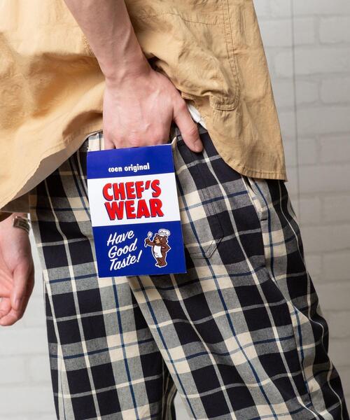 coen(コーエン)の「シェフパンツ"CHEF PANTS"(一部WEB限定カラー)#(その他パンツ・メンズ・ブラック/その他2/ダークグレー/モカ/ベージュ/その他1/ターコイズブルー/その他4/ダークブラウン/ブラウン/オリーブ/その他6/オフホワイト/ネイビー/その他5/その他7/コバルトブルー・LARGE/SMALL/MEDIUM/X-LARGE)」の3枚目の写真