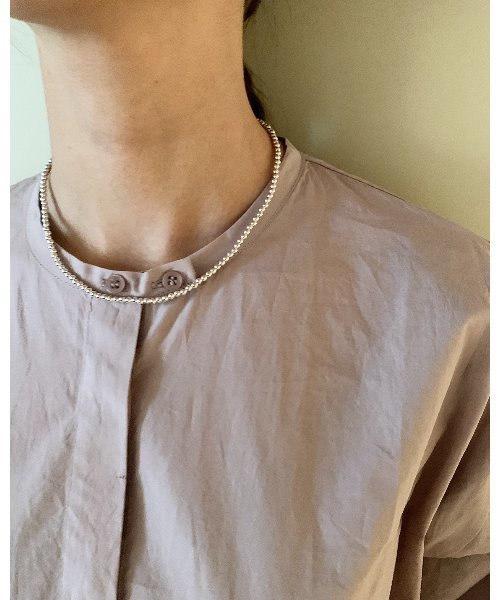 mou(モウ)の「Small ball necklace(ネックレス・レディース・シルバー・FREE)」の10枚目の写真