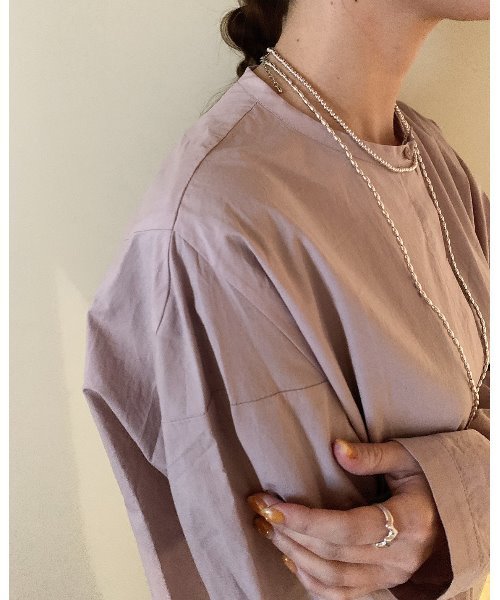 mou(モウ)の「Small ball necklace(ネックレス・レディース・シルバー・FREE)」の3枚目の写真