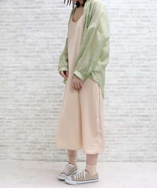 ap retro（アプレトロ）の「シアービックシャツ【ZOZO限定アイテム】（シャツ/ブラウス・レディース・パープル/ピンク/グリーン/アイボリー・FREE）」の13枚目の写真