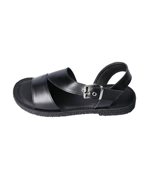 RAG MACHINE（ラグマシーン）の「【RAG MACHINE】アシメサンダル（サンダル・レディース・ベージュ/ブラック・M/L）」の4枚目の写真