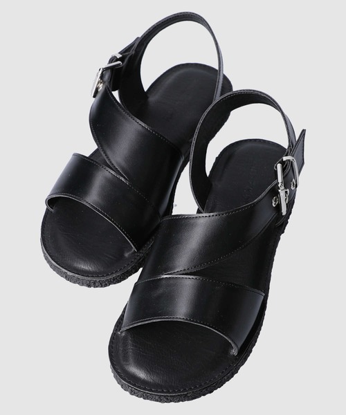 RAG MACHINE（ラグマシーン）の「【RAG MACHINE】アシメサンダル（サンダル・レディース・ベージュ/ブラック・M/L）」の8枚目の写真