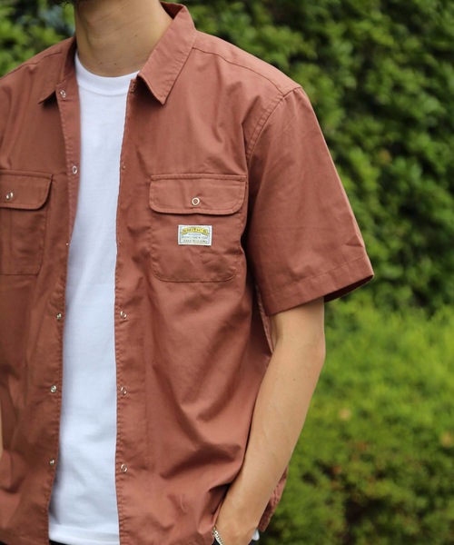 SMITH'S(スミス)の「【SMITH'S AMERICAN /スミスアメリカン】リングスナップワークシャツ(シャツ/ブラウス・メンズ・チャコールグレー/ライトブラウン・MEDIUM/LARGE/X-LARGE)」の6枚目の写真