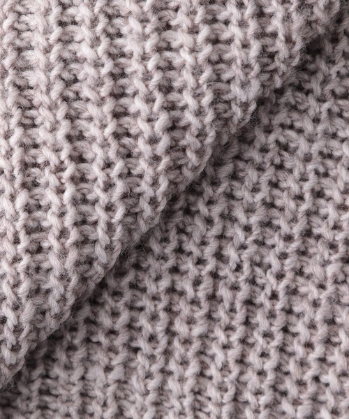 LEPSIM（レプシィム）の「【お家で洗える】3Gイタリアニット　885029（ニット/セーター・レディース・グレイッシュベージュ/レッドパープル/ブラック/ネイビー・FREE）」の18枚目の写真