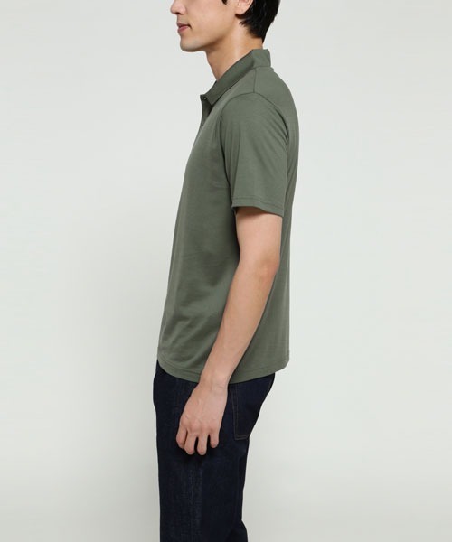 SUNSPEL(サンスペル)の「SUNSPEL / MEN’S?Q82 PLAIN SHORT SLEEVE POLO(ポロシャツ・メンズ・グリーン・MEDIUM/LARGE/SMALL)」の5枚目の写真