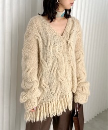 Ameri | 2WAY DISTORTION CABLE CARDIGAN(カーディガン/ボレロ)