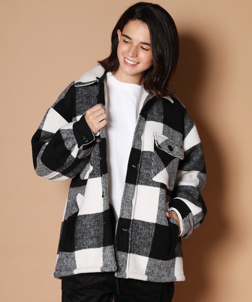 セール】JE-BIG.バッファローチェック.CPO裏ボアジャケット（ブルゾン