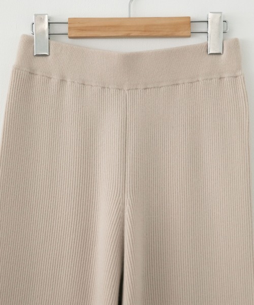 LOWRYS FARM(ローリーズファーム)の「relaxリブニットパンツ 918280(その他パンツ・レディース・ブラック/ブラウン/グリーン/アイボリー・FREE)」の7枚目の写真