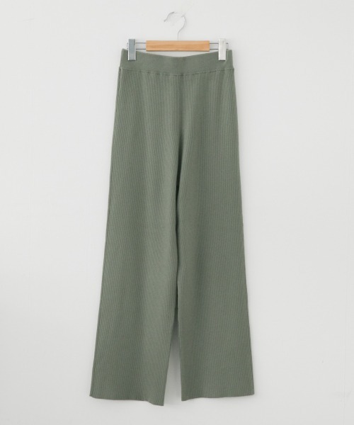 LOWRYS FARM(ローリーズファーム)の「relaxリブニットパンツ 918280(その他パンツ・レディース・ブラック/ブラウン/グリーン/アイボリー・FREE)」の14枚目の写真