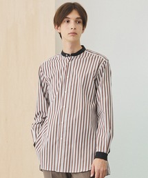 UNITED TOKYO（ユナイテッドトウキョウ）の「ストライプロングバンドカラーシャツ（シャツ/ブラウス・メンズ）」