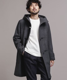 美品　SUPER100’S 　メルトンロングダッフルコート／ナノユニバース 楽天市場】《WEB限定》SUPER100'S メルトンロングダッフルコート