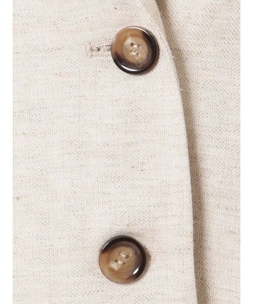 MERCURYDUO(マーキュリーデュオ)の「リネンセットインジャケット(テーラードジャケット・レディース・アイボリー/ライム・FREE)」の18枚目の写真