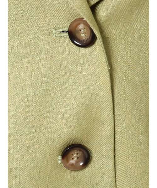 MERCURYDUO(マーキュリーデュオ)の「リネンセットインジャケット(テーラードジャケット・レディース・アイボリー/ライム・FREE)」の19枚目の写真