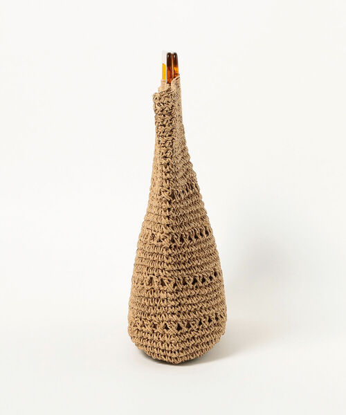 Ray BEAMS（レイビームス）の「Ray BEAMS / ペーパー カゴバッグ（かごバッグ・レディース・ベージュ/ミント・ONE SIZE）」の4枚目の写真