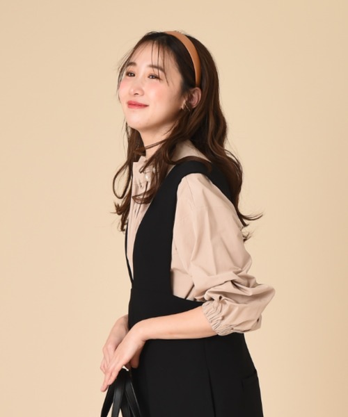 INTERPLANET（インタープラネット）の「【ａｎａｎａ】ＢＩＧパールネックブラウス（シャツ/ブラウス・レディース・ベージュ/オフホワイト/ブラック・FREE）」の8枚目の写真