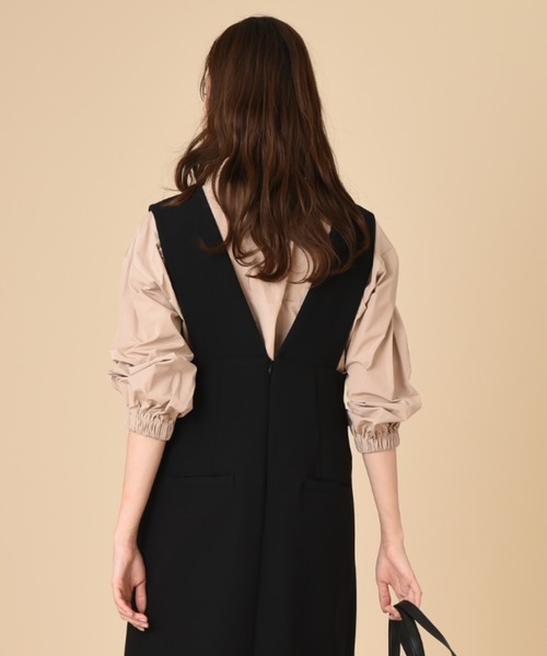 INTERPLANET（インタープラネット）の「【ａｎａｎａ】ＢＩＧパールネックブラウス（シャツ/ブラウス・レディース・ベージュ/オフホワイト/ブラック・FREE）」の7枚目の写真