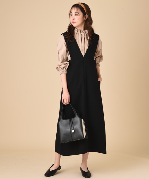 INTERPLANET（インタープラネット）の「【ａｎａｎａ】ＢＩＧパールネックブラウス（シャツ/ブラウス・レディース・ベージュ/オフホワイト/ブラック・FREE）」の11枚目の写真