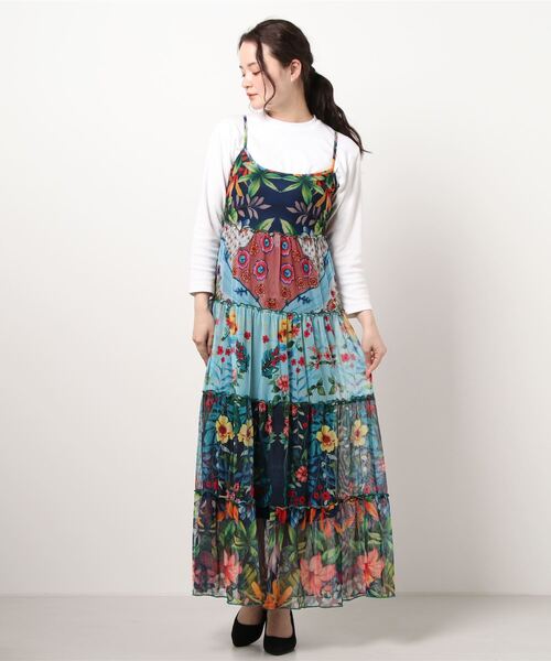 Desigual(デシグアル)の「ワンピースカミーソール MARNAC(ワンピース・レディース・ブルー・M/L/SS/2L/S)」の4枚目の写真