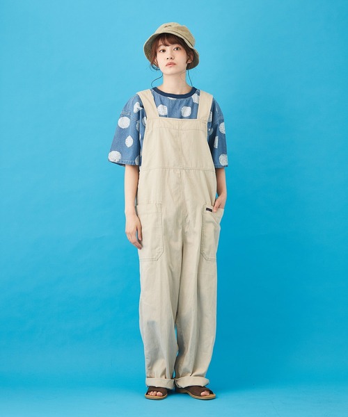 CUBE SUGAR（キューブシュガー）の「抜染ドットプリント デニム クルーネック Ｔシャツ（Tシャツ/カットソー・レディース・ライトブルー/インディゴブルー・M）」の8枚目の写真