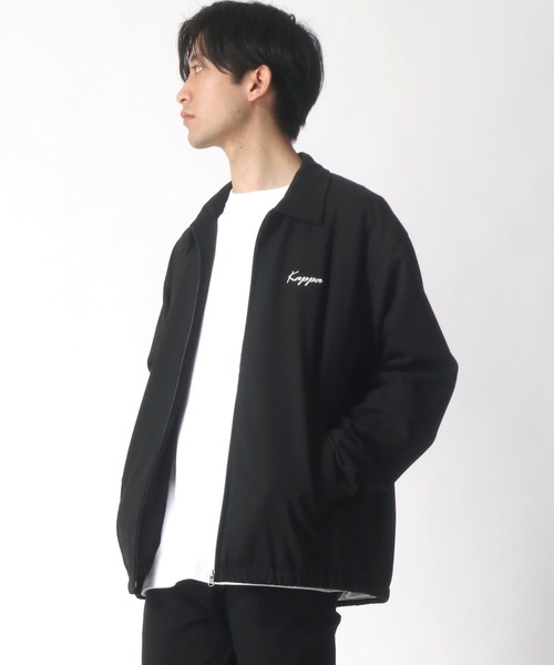 Kappa(カッパ)の「Kappa/カッパ オーバーサイズ スイングトップ/ブルゾン(ブルゾン・メンズ・ブラック/グレー系その他/ベージュ系その他・M/L/XL)」の12枚目の写真