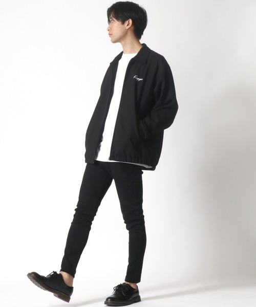 Kappa(カッパ)の「Kappa/カッパ オーバーサイズ スイングトップ/ブルゾン(ブルゾン・メンズ・ブラック/グレー系その他/ベージュ系その他・M/L/XL)」の19枚目の写真
