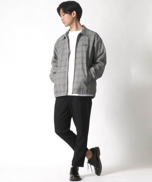 Kappa(カッパ)の「Kappa/カッパ オーバーサイズ スイングトップ/ブルゾン(ブルゾン・メンズ・ブラック/グレー系その他/ベージュ系その他・M/L/XL)」の21枚目の写真