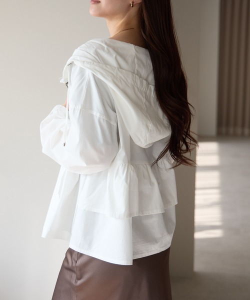 セール】バックギャザーフリルマウンテンパーカー（マウンテンパーカー