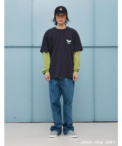 ISTKUNST(イストクンスト)の「『ISTKUNST/イストクンスト』FLOWER FRIENDS TEE/フラワーフレンズプリント 半袖Tシャツ ハーフスリーブカットソー(Tシャツ/カットソー・レディース・ホワイト/パープル/ネイビー・M/L)」の12枚目の写真