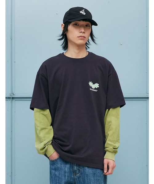 ISTKUNST(イストクンスト)の「『ISTKUNST/イストクンスト』FLOWER FRIENDS TEE/フラワーフレンズプリント 半袖Tシャツ ハーフスリーブカットソー(Tシャツ/カットソー・レディース・ホワイト/パープル/ネイビー・M/L)」の14枚目の写真