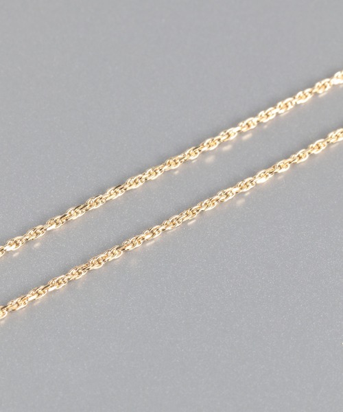 PAS TIERRA（パティエラ）の「[Ray] K10レイスクリューチェーンネックレス（ネックレス・レディース・イエローゴールド・FREE）」の3枚目の写真