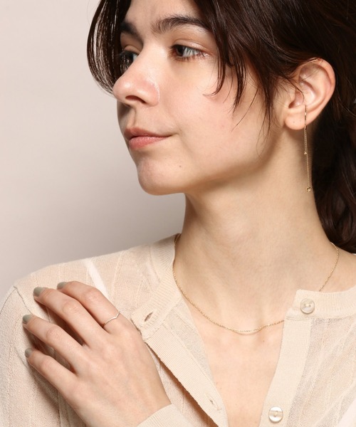 PAS TIERRA（パティエラ）の「[Ray] K10レイスクリューチェーンネックレス（ネックレス・レディース・イエローゴールド・FREE）」の8枚目の写真