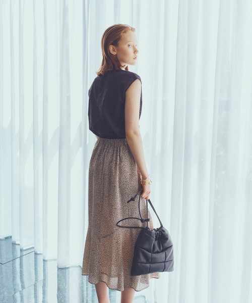 N.（N. Natural Beauty Basic）（エヌエヌナチュラルビューティーベーシック）の「◆キルティング巾着ショルダーバッグ（ショルダーバッグ・レディース・オフホワイト/ブラック・ﾌﾘ-）」の8枚目の写真