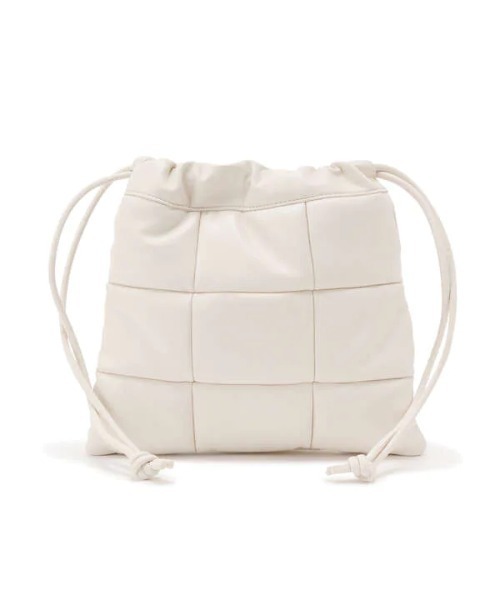 N.（N. Natural Beauty Basic）（エヌエヌナチュラルビューティーベーシック）の「◆キルティング巾着ショルダーバッグ（ショルダーバッグ・レディース・オフホワイト/ブラック・ﾌﾘ-）」の16枚目の写真