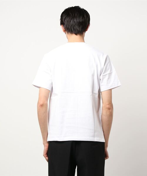 DANTON（ダントン）の「【DANTON / ダントン】 C/N PK TEE SOLID（Tシャツ/カットソー・メンズ・ホワイト/チャコールグレー/ベージュ/ネイビー/カーキ/サックスブルー/イエロー・40/38/42/36）」の9枚目の写真
