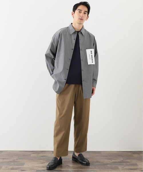 DANTON（ダントン）の「【DANTON / ダントン】 C/N PK TEE SOLID（Tシャツ/カットソー・メンズ・ホワイト/チャコールグレー/ベージュ/ネイビー/カーキ/サックスブルー/イエロー・40/38/42/36）」の10枚目の写真