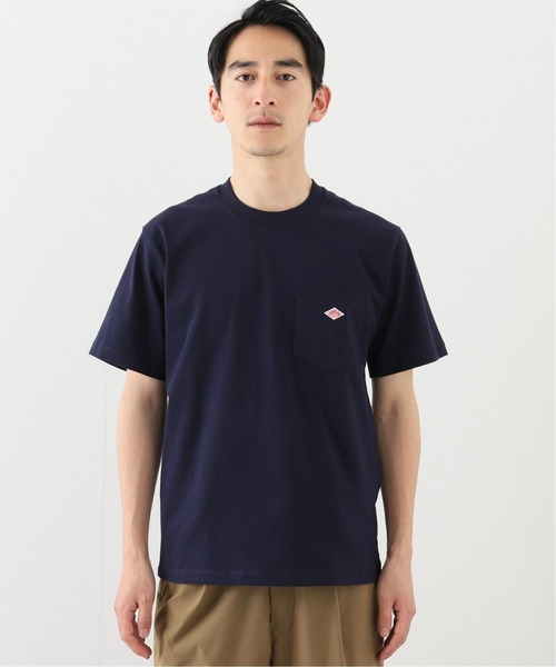 DANTON（ダントン）の「【DANTON / ダントン】 C/N PK TEE SOLID（Tシャツ/カットソー・メンズ・ホワイト/チャコールグレー/ベージュ/ネイビー/カーキ/サックスブルー/イエロー・40/38/42/36）」の11枚目の写真