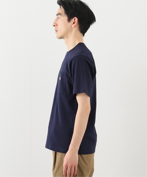 DANTON（ダントン）の「【DANTON / ダントン】 C/N PK TEE SOLID（Tシャツ/カットソー・メンズ・ホワイト/チャコールグレー/ベージュ/ネイビー/カーキ/サックスブルー/イエロー・40/38/42/36）」の12枚目の写真