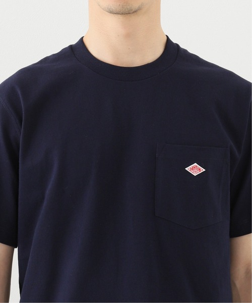 DANTON（ダントン）の「【DANTON / ダントン】 C/N PK TEE SOLID（Tシャツ/カットソー・メンズ・ホワイト/チャコールグレー/ベージュ/ネイビー/カーキ/サックスブルー/イエロー・40/38/42/36）」の14枚目の写真