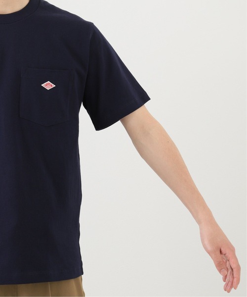 DANTON（ダントン）の「【DANTON / ダントン】 C/N PK TEE SOLID（Tシャツ/カットソー・メンズ・ホワイト/チャコールグレー/ベージュ/ネイビー/カーキ/サックスブルー/イエロー・40/38/42/36）」の16枚目の写真
