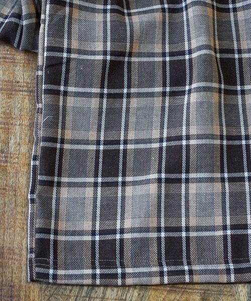 HWG_5（エイチダブルゴー）の「ガーゼチェックパンツ（その他パンツ・レディース・ブラウン/グレー・FREE）」の5枚目の写真