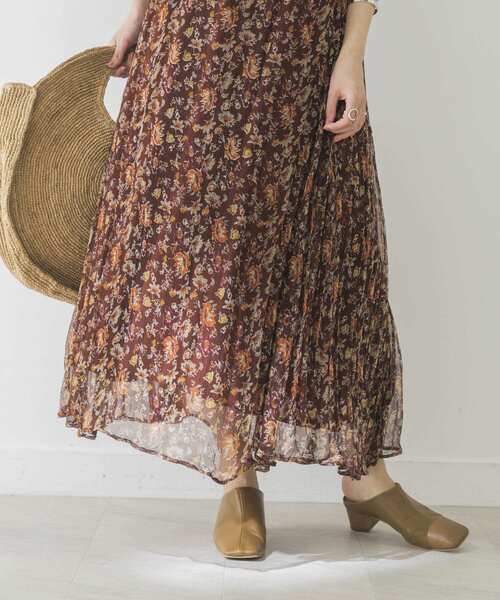 URBAN RESEARCH（アーバンリサーチ）の「Ryシフォンフラワーキャミワンピース（ワンピース・レディース・ネイビー/レッド系その他/イエロー・FREE）」の8枚目の写真