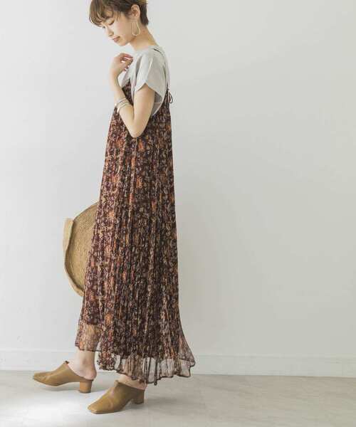 URBAN RESEARCH（アーバンリサーチ）の「Ryシフォンフラワーキャミワンピース（ワンピース・レディース・ネイビー/レッド系その他/イエロー・FREE）」の10枚目の写真